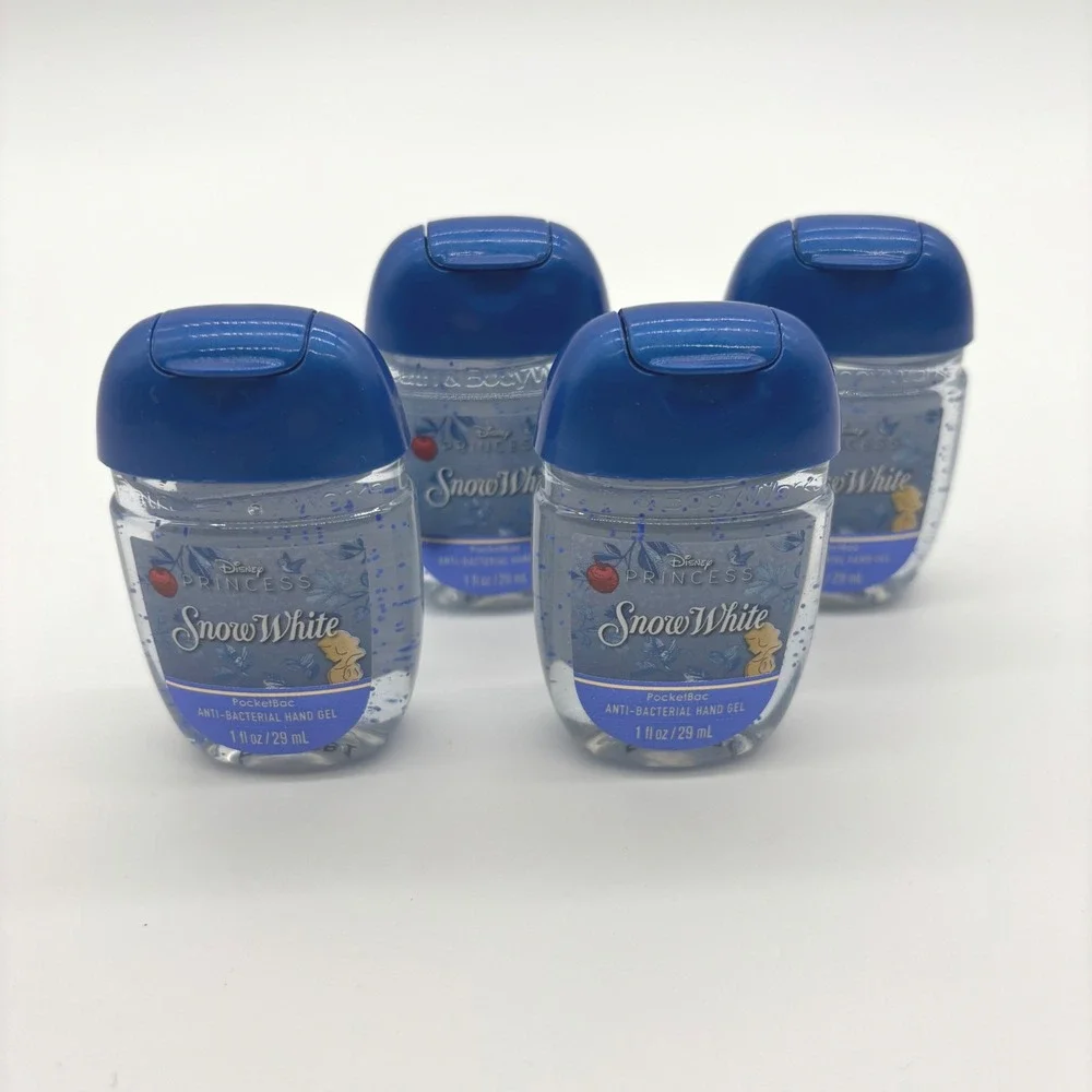 Bath & Body Works Hand Sanitizer 1 oz Blue Snow White Disney Princess 4pk